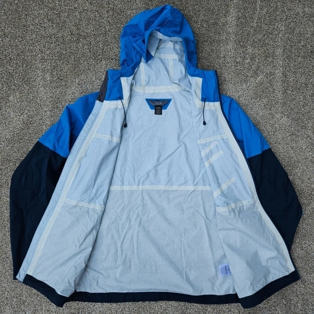 Mountain Hardwear ThunderShadow Jacket Blue Zip Up Coat Mens Size Medium